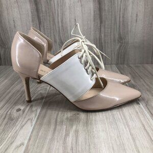 Nine West Heels Womens 7M Mantar Lace Up Stiletto Shoes
